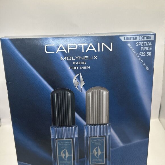 Captain Molyneux Men’s Gift Set - 2.5 oz EDT + 2.5 oz After Shave Spray - NEW - Picture 3 of 16